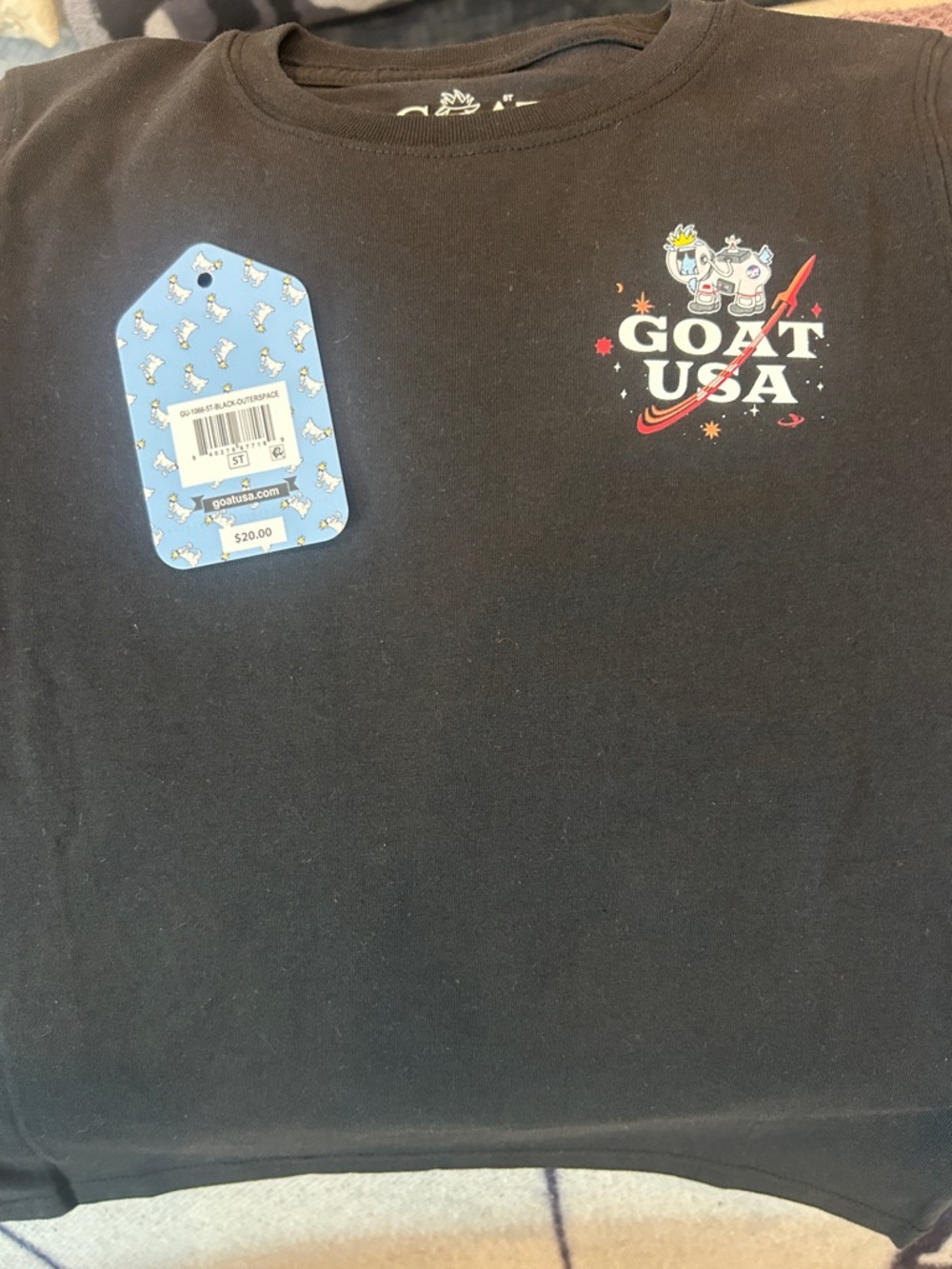 GOAT USA Black Boys Graphic Tee